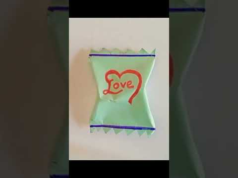 How to make a  paper gift  chocolate /paper candy idea