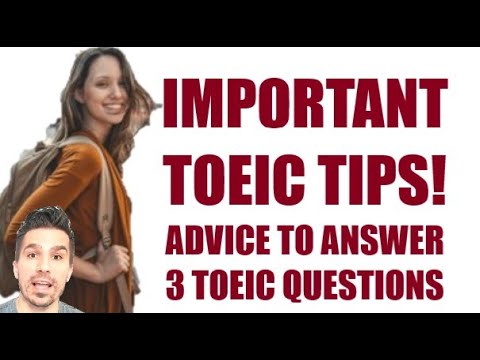 TOEIC TIPS YOU NEED! Get 100% on TOEIC reading.  How to answer 3 questions correctly & quickly.