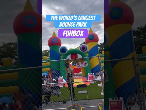 The World’s Largest Bounce Park! FunBox! #shorts #virginiabeach #bouncehouse