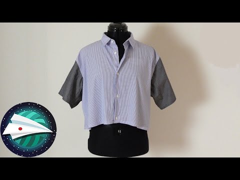 DIY｜夏の半袖シャツ｜メンズのシャツを簡単リメイク