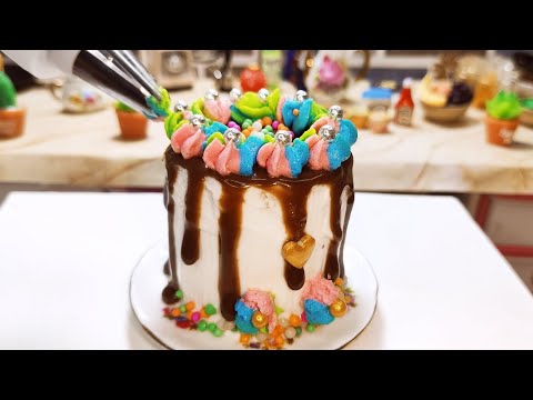 Easy Cake Recipe । Easy Cake decoration। Miniature Cake decorations।