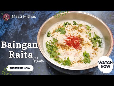 Baingan Raita – Creamy Eggplant Yogurt Dip Recipe