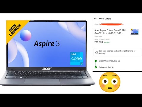 Acer Aspire 3 intel core i3 12th gen 1215u Unboxing Review | Problems Review