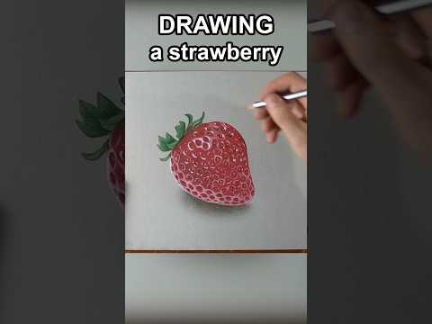 How to draw a strawberry