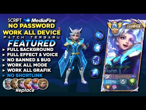 Script Skin Harith Champion Evos Legends No Password Mediafire | Full Effect & Voice - Latest Patch