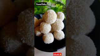 fresh coconut ke ladoos without milk powder #navratrispecial #prasad #coconut #whitefoodchallenge