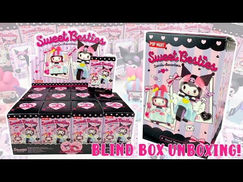 Let's Open 12 POP MART Sanrio Blind Boxes! MY MELODY AND KUROMI SWEET BESTIES | MMM