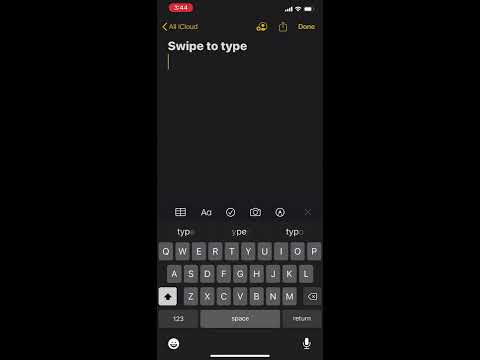 Swipe to Type iOS 13