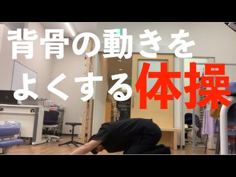 背骨の動きを良くする体操