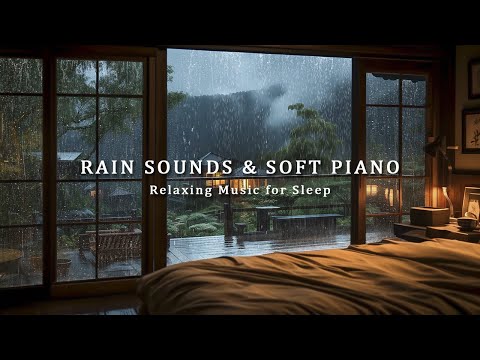 Relaxing Music to Relieve Stress, Anxiety and Depression - Rain Sounds & Soft Piano for Deep Sleep