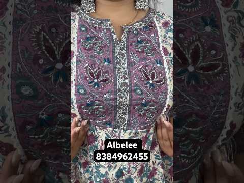 Cotton Fabric Anarkali Kurti Pant Dupatta, 38-46 #viral #albelee #shorts #youtubeshorts #ytshorts