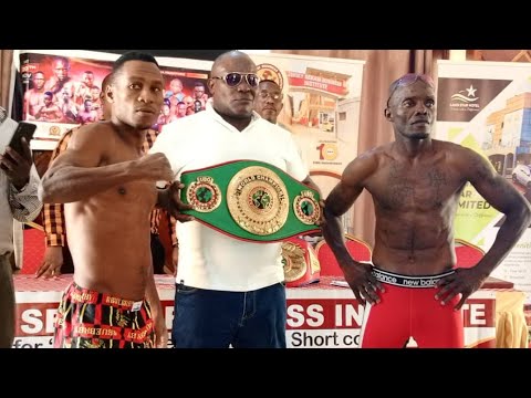 WEIGHING-FRANK KIWALABYE vs TANZANIA'S MCHANJO PLUS TURYATEMBA-GEN.SENSOR, KENNY DEMEXICO