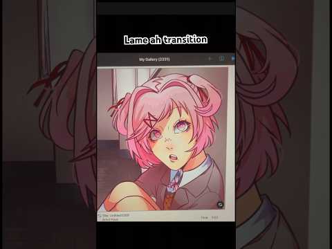 Crap post ig #art #ddlc #natsuki #digitalart #drawing #transition