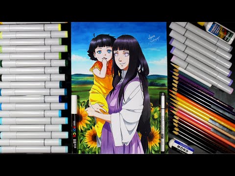 Speed Drawing - HINATA AND HIMAWARI