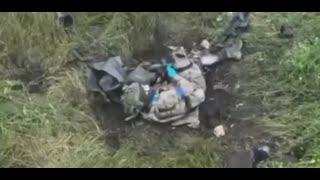 Brave Ukrainian Soldier Steps on Russian Mine