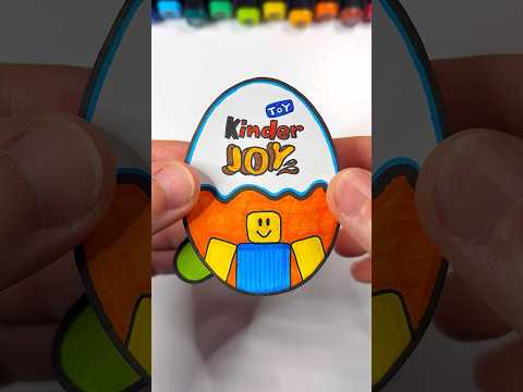 DIY ROBLOX Noob Kinder Joy with Paper | Paper Craft Ideas #shorts #papercraft