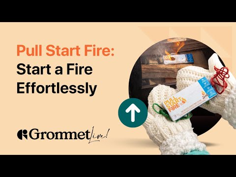 Effortlessly Start Fires with Pull Start Fire Firestarter | Grommet Live