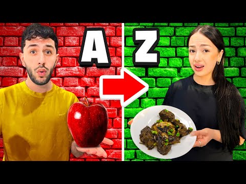 Eating in Alphabetical Order for 24 HOURS!! (A to Z Food Challenge)