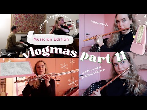 an unfiltered practice session and rehearsal🎵practice Gaubert with me! | katieflute vlogmas part 11