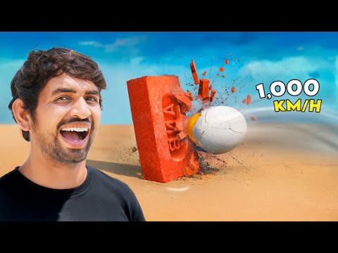 World's Most Powerful Egg🥚- 1000 Km/h | क्या यह अंडा ईंट को तोड़ सकता है ?