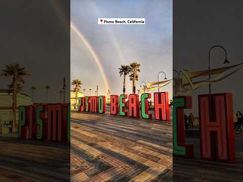 Rainbow over Pismo Beach, California #pismobeach #california #rainbow