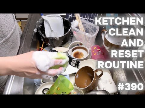 #390 キッチンリセットルーティーン/KITCHEN CLEAN AND RESET ROUTINE.