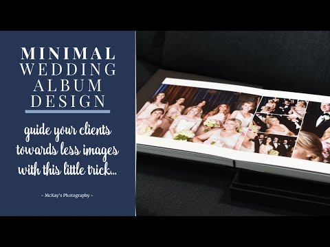 🤫  Minimal Wedding Album Design? A SECRET trick for simple design!