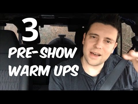 Vocal Warm Up Exercises | 3 Highly Effective Pre-Show Warm Ups