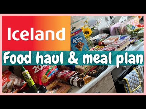 ICELAND FOOD HAUL & MEAL PLAN | GROCERY HAUL UK