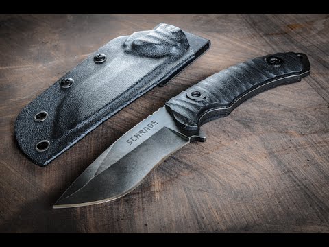 NEW! Schrade SCHF35 Full Tang Fixed Blade Knife – Best Full Tang Fixed Blade Recurve Knife