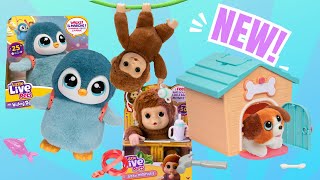 Little Live Pets Mango the Baby Monkey, Waddles the Penguin, Mini Puppy Home Unboxing + Demo #gifted