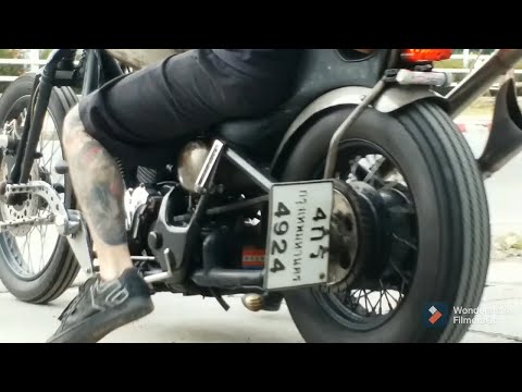 Chopper style in Thailand with R9Kustoms Sissy Bar Duffle Bag