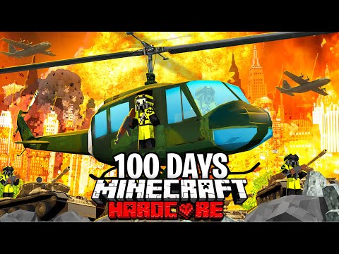 100 Days in a Nuclear Wasteland in Hardcore Minecraft...