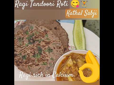 Shahi Ragi Finger Millet Roti Kathal Curry #thali #healthy #millet #glutenfreerecipes #diabetesfoods