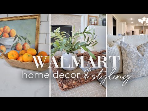 WALMART HOME DECOR FINDS || STYLING IDEAS || AFFORDABLE HIGH END DECORATE YOUR SPACE TIPS