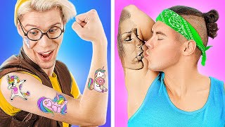 Jock vs Nerd Student in a Tattoo Studio Part 4!