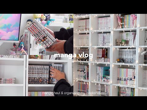 manga vlog | manga haul & organizing my manga collection