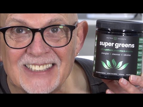 Super Greens Premium Superfood Greens Powder by NutraChamps