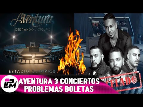 Concierto de Aventura en el Olímpico y boletas con el mercado negro