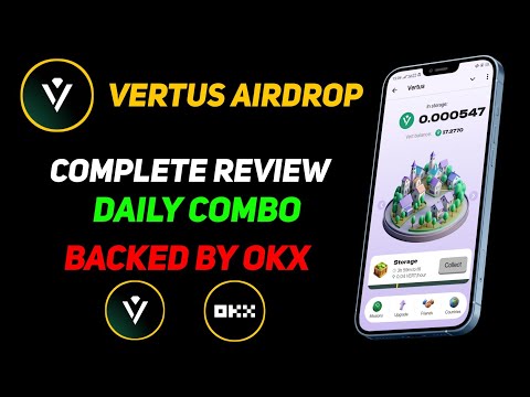 Vertus mining airdrop - Vertus mining token - Vertus daily combo card - Hassan Crypto Official