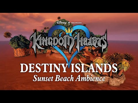 Destiny Islands | Sunset Beach Ambience: Relaxing Kingdom Hearts Music to Study, Relax, & Sleep