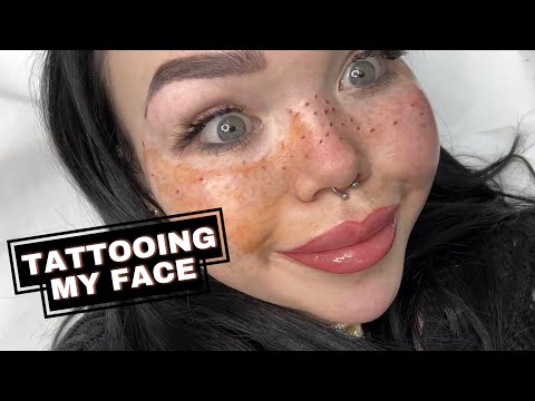 TATTOOING MY FACE😳😳 | Georgia Rankin