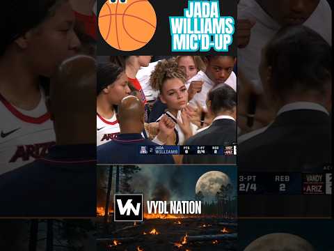 Arizona Jada Williams MIC'D UP |  #shorts #cbb #collegebasketball #arizona #short #reels