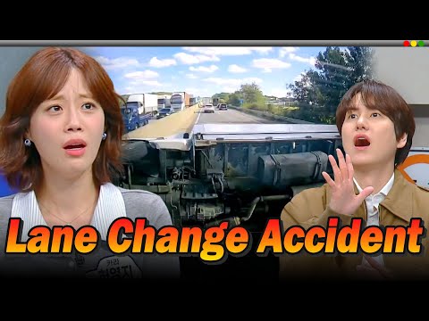 KARA YOUNGJI's Dashcam Reactions: Dangerous Lane Change Accidents Compilation 💥