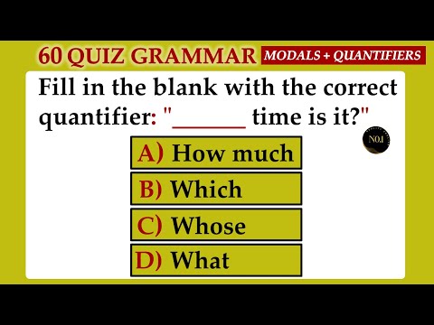 60 test - English Mixed Quiz | All Modal Verbs & Quantifiers Quiz in English | No.1 Quality English