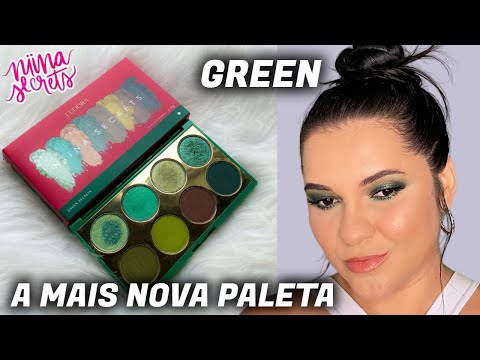 NOVA PALETA VERDE DA NIINA SECRETS - PALETA DE SOMBRAS GREEN