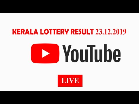 Live Kerala lottery results 23.12.2019