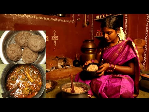 Thala kura and Ragi Sangati || Andhra Style || Mutton Head Curry|| Ashokalajyothi Traditional Life.