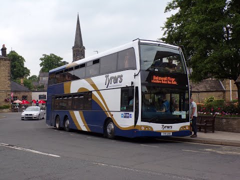 Tyrers Coaches - Optare Olympus tri-axle TYR 25R (PN09 OKA) ride to Bakewell