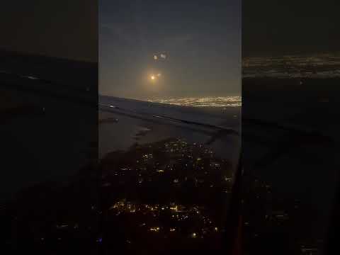 Landing In Dallas, TX And A Very Bright Moon! #moon #landing #texas